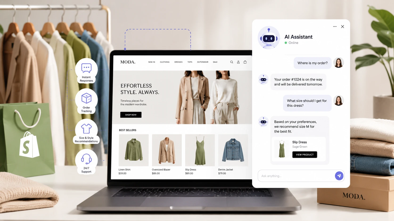 AI Agent for Ecommerce: How Shopify Clothing Stores Can Automate Customer Support